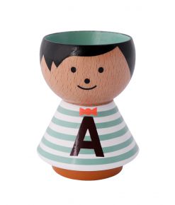 Lucie Kaas Bordfolk egg cup boy A-Z