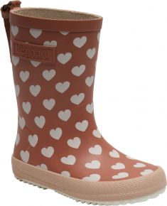 Bisgaard Unisex Kids rubber boots Fashion sweethearts dusty red