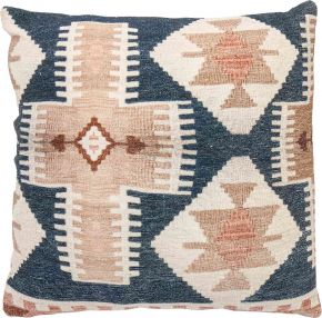 Bloomingville cushion 45x45 cm natural, blue, beige Aryos