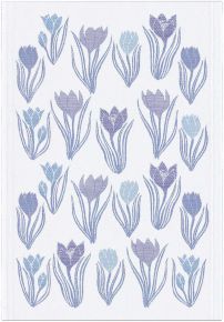 Ekelund Spring crocus tea towel (oeko-tex) 35x50 cm purple, white