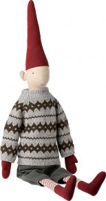 Maileg Elf boy height 105 cm red, gray