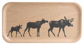 Muurla Nordic the moose family tray 22x43 cm