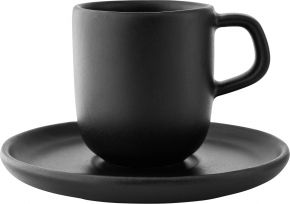 Eva Solo Nordic Kitchen cup with saucer 0.07 l black