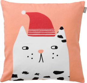 Spira of Sweden Kompiskudde Nisse cushion cover (oeko-tex) 47x47 cm pink, red-pink, white, black