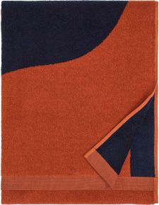 Marimekko Seireeni (Siren) shower towel (oeko-tex) 70x150 cm roobois, dark blue