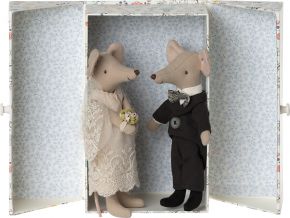 Maileg Mouse Wedding set of 2 with gift box height 15 cm