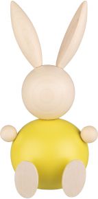 Aarikka Easter bunny sitting height 16 cm yellow, natural