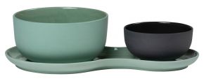 Nudge Soup & Salad set of 3 pcs bowl 10 cm / bowl Ø 14 cm / plate 16x28 cm