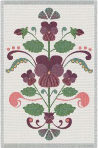 Ekelund Sweden Linda's violin tea towel (oeko-tex) 40x60 cm purple, white