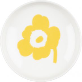 Marimekko Unikko Oiva plate Ø 8.5 cm cream, spring yellow