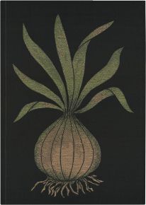 Ekelund Summer onion tea towel (oeko-tex) black, dark yellow