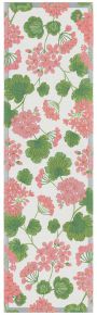 Ekelund Summer geranium table runner (oeko-tex) 35x120 cm orange, white, green