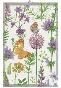 Ekelund Summer Selma tea towel (oeko-tex) 40x60 cm purple, orange, white, green multicolored