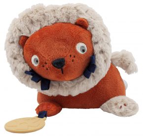 Sebra Activity Toy (velour-eco) Lee the Lion sorbet orange
