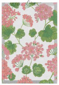 Ekelund Summer geranium tea towel (eco-tex) 35x50 cm orange, white, green