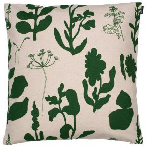 Marimekko Elokuun Varjot (August shadows) cushion cover 50x50 cm green, linen