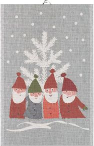 Ekelund Christmas & Winter Tomte meeting tea towel 40x60 cm oeko-tex