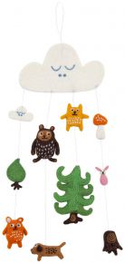 Klippan Little Bear children´ mobile wool felted Handmade