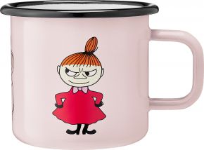Muurla Moomins Retro Little My cup / mug enamel 0.37 l pink, red, orange, black