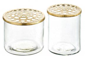 Villa Collection vase Kastanje set 2 pcs