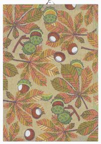 Ekelund Autumn chestnut tea towel (oeko-tex) 35x50 cm brown