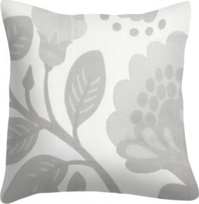Ekelund Spring folklore cushion cover (eco-tex) 40x40 cm light grey, white