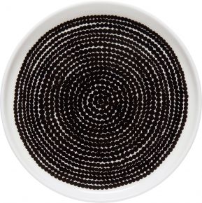 Marimekko Siirtolapuutarha (colonial garden) Oiva plate Ø 13.5 cm cream, black