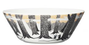 Moomin by Arabia Moomins True to its origin Bowl Ø 15 cm black, white