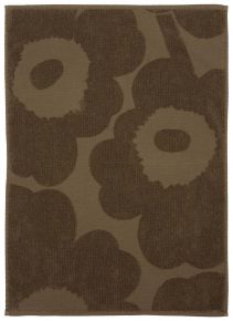 Marimekko Unikko hand towel 50x70 cm dark sand