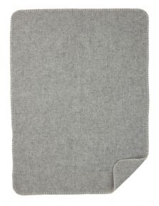 Klippan Softwool Baby merino woollen blanket 65x90 cm (oeko-tex) grey