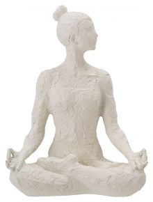 Bloomingville deco Yoga sculpture height 24 cm