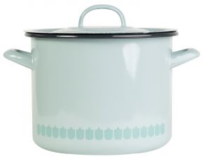 Muurla Vappu casserole 3.5 l enamel green