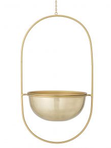 Bloomingville flower pot for hanging brass bowl height 47 cm Ø 21.5 cm gold