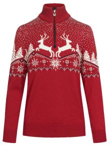 Dale of Norway Ladies Merino sweater with collar Dale Christmas V2