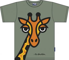 Bo Bendixen Unisex T-Shirt green Giraffe