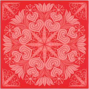 Ekelund Christmas & Winter Hjärtbo center cover (oeko-tex) 80x80 cm