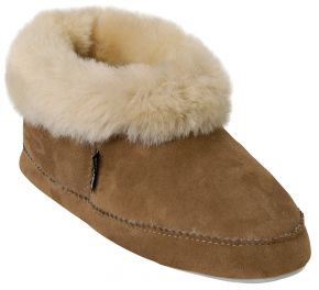 Shepherd of Sweden Ladies slipper Emmy chestnut leather sole