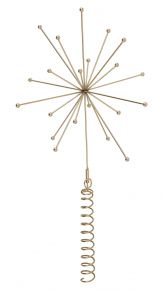 Oyoy Living Christmas star height 24 cm Ø 23 cm gold colored