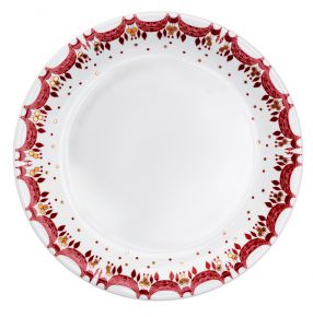 Bjørn Wiinblad Christmas Guirlande plate Ø 28 cm red, white