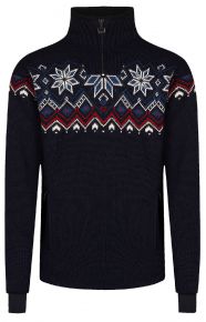 Dale of Norway Men sweater with collar water-repellent / windproof Fongen