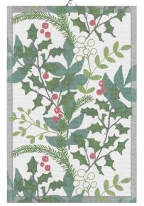 Ekelund Christmas & Winter Julia tea towel (eco-tex) 40x60 cm green, white, red