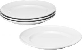 Georg Jensen Henning Koppel plate Ø 22 cm 4 pcs white