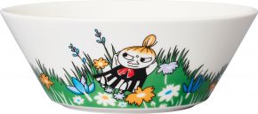 Moomin by Arabia Moomins Little My and Meadow bowl Ø 15 cm green, cream white, multicolored