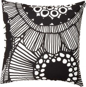 Marimekko Siirtolapuutarha (colonial garden) mega cushion cover 50x50 cm black
