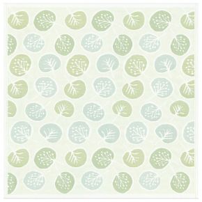 Ekelund Autumn Deciduous Forest center cover (eco-tex) 75x75 cm green, white