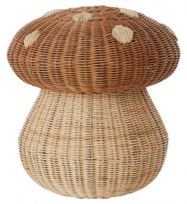 Oyoy mini rattan storage basket mushroom height 46 cm Ø 42 cm