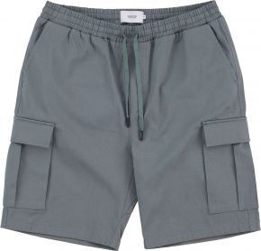 Makia Clothing Men shorts with elastic waistband Thule sammal green