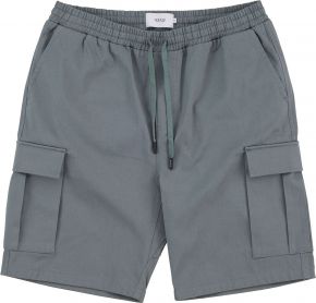 Makia Clothing Men shorts with elastic waistband Thule sammal green