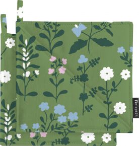 Finlayson Ulla pot holder 2 pcs green, blue, lavender