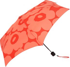 Marimekko Unikko Mini umbrella manual red, pink